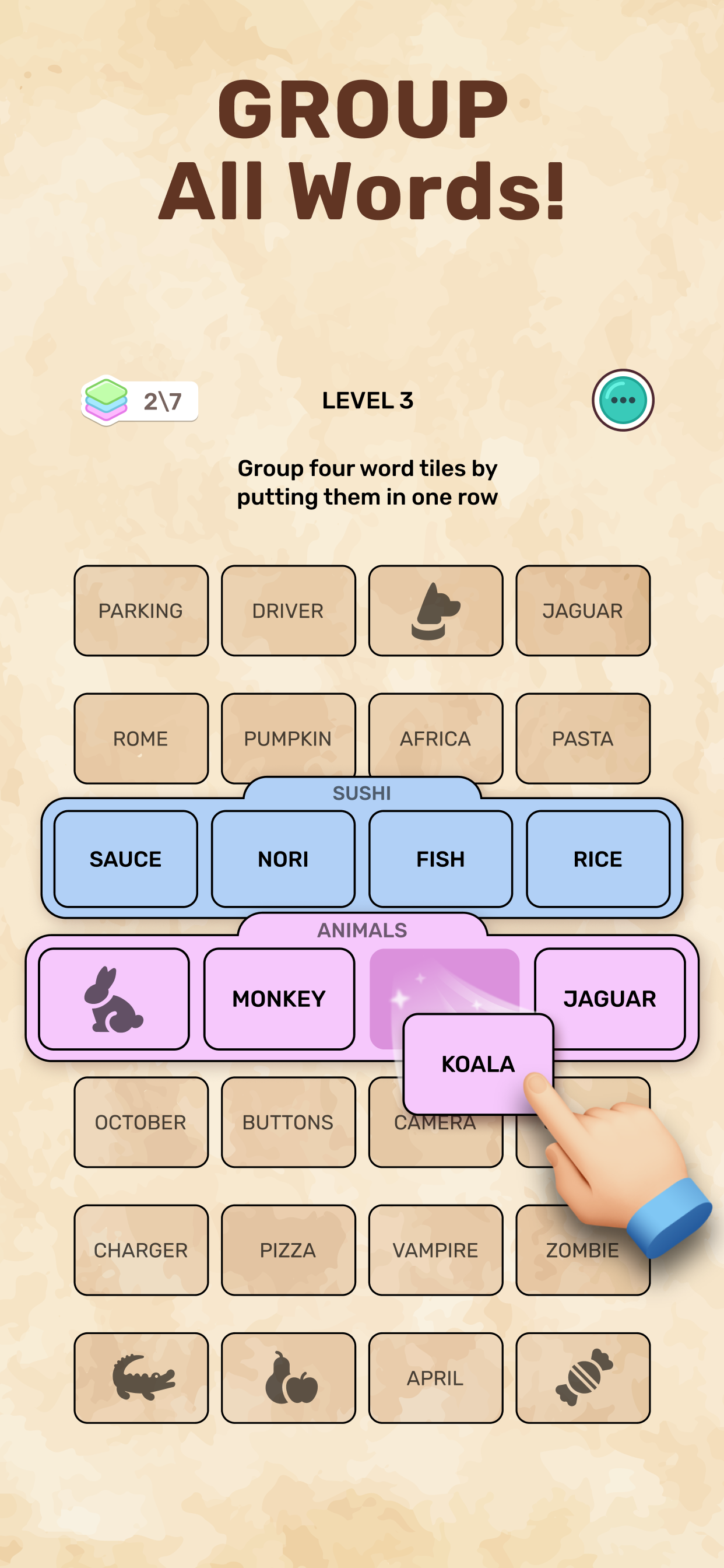 Connect Word Level 265 Gameplay Screenshot